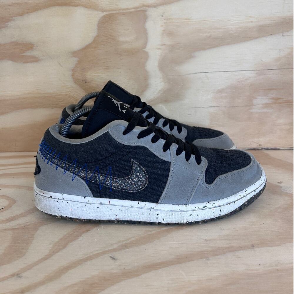Nike - Air Jordan 1 Low Crater - Trainers - Black/Gray - Men's - 9 - DM4657-001